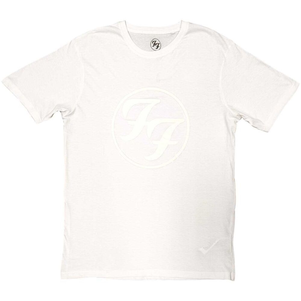 Foo Fighters Unisex Adult Logo Cotton T-Shirt / White